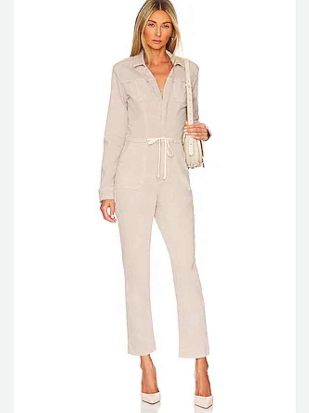 Paige Jumpsuit Blaire Utility Drawstring in Eros Rose Pink Size 4